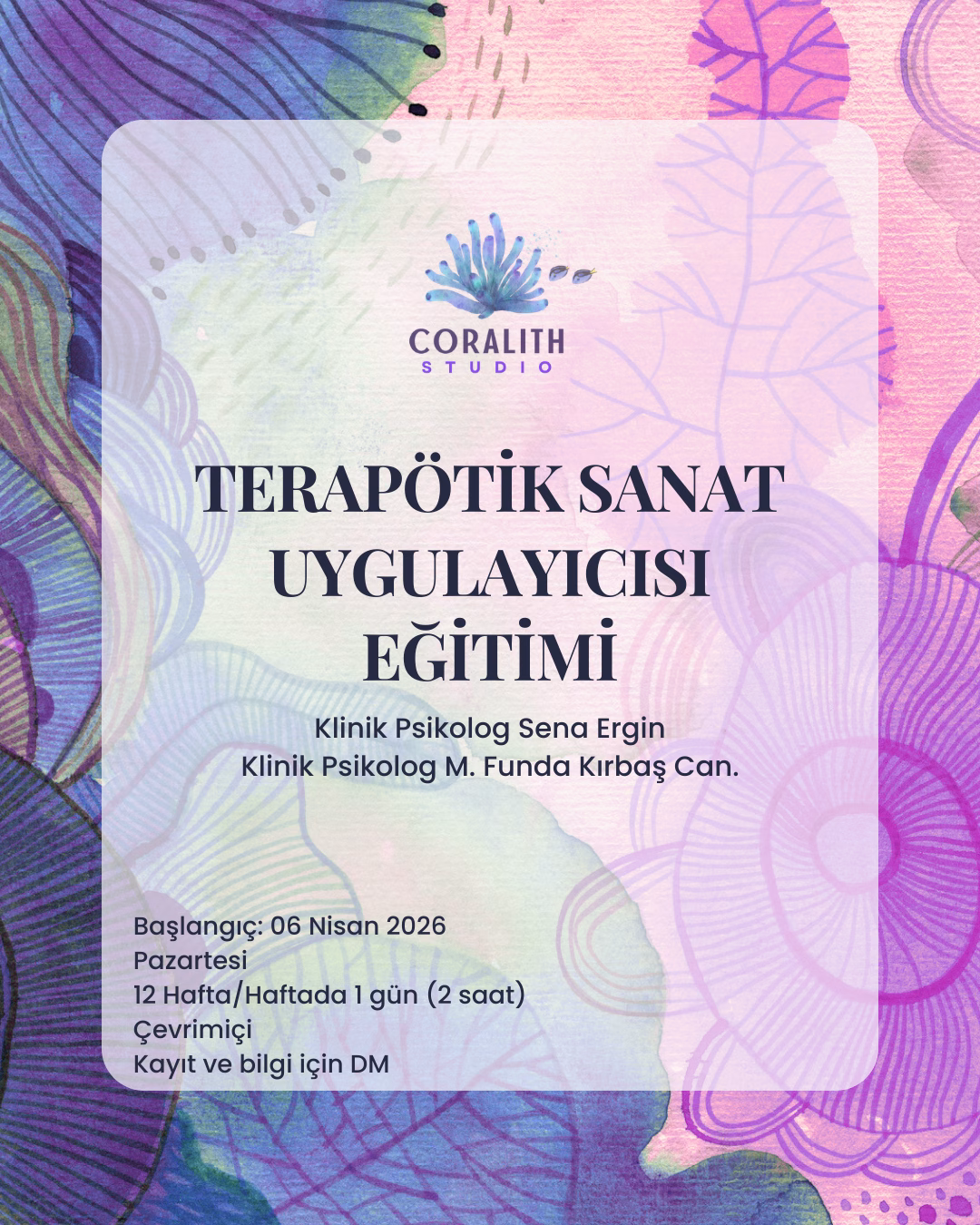 sanat terapisi uygulayıcı eğitimi başlıyor